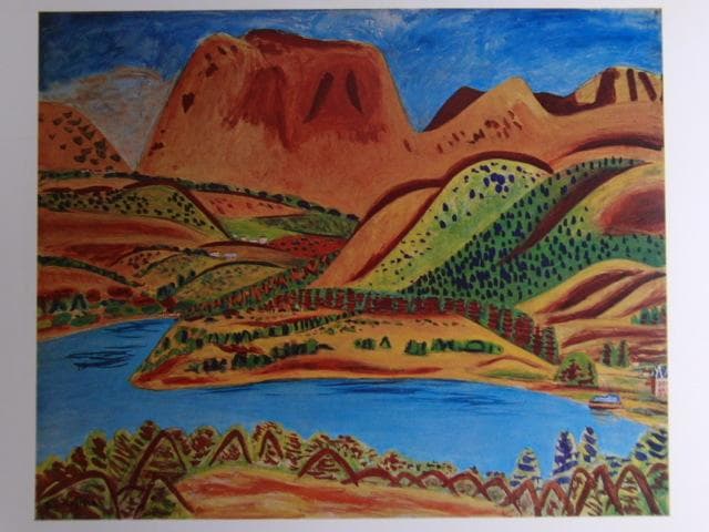 児島善三郎、【箱根】、希少な画集画、新品高級額 額装付、状態良好