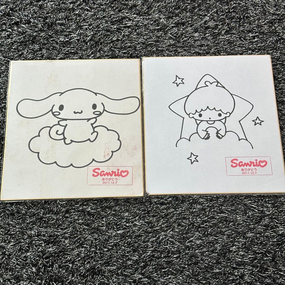 サンリオ 作者直筆サイン イラスト色紙 キキ シナモン - メルカリ