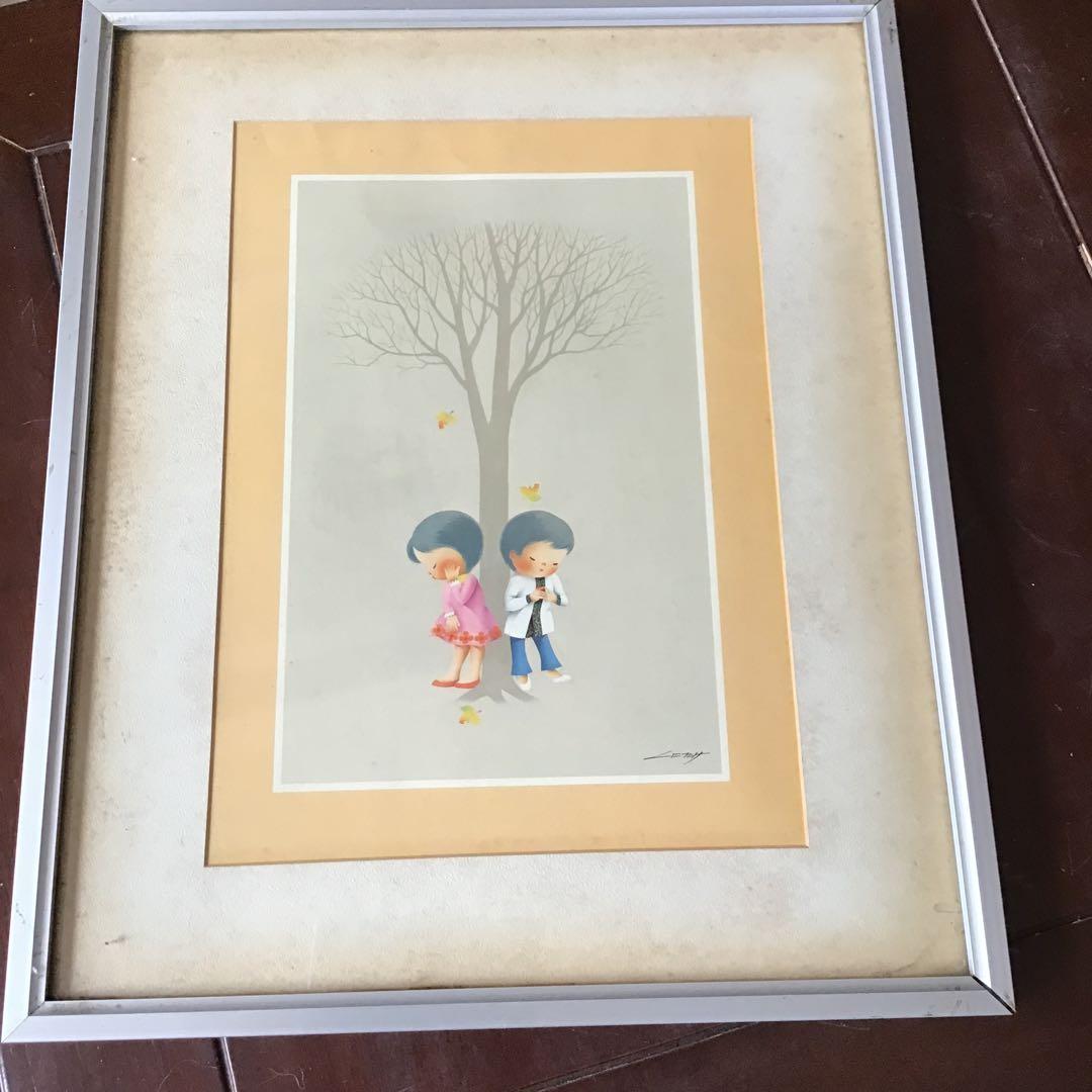 国武久巳 シルクスクリーン 版画 子供の想い - メルカリ