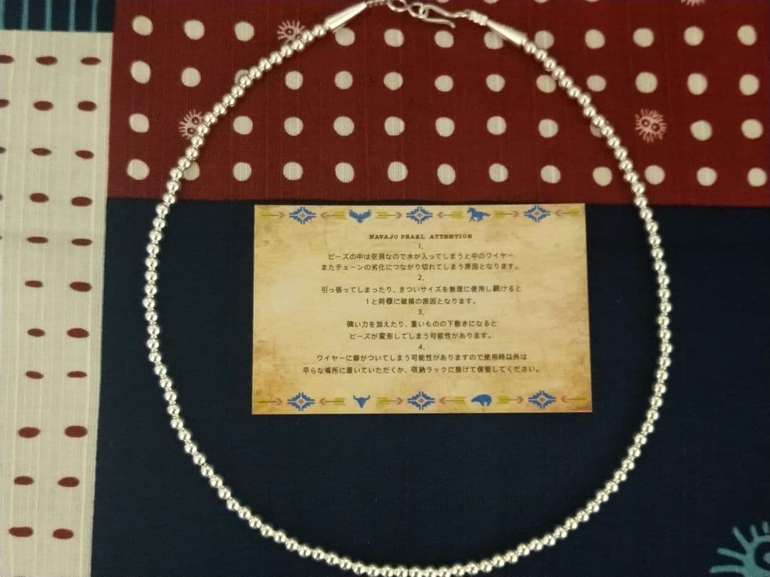 ENB ナバホパールネックレス 4mm/45cm shinny - メルカリ
