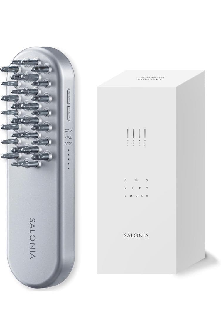 SALONIA サロニア EMS 電気ブラシ 美顔器 電動頭皮ブラシ