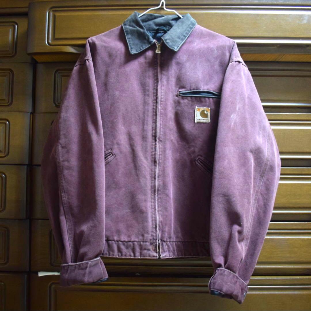 レアカラー 90s USA製 カーハート デトロイト ジャケット バーガンディ