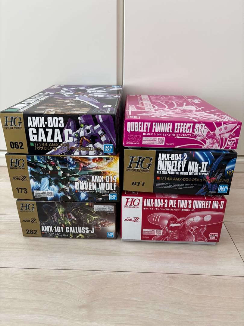 【新品•未組立】ガンプラ　Z•ZZ系　6種セット