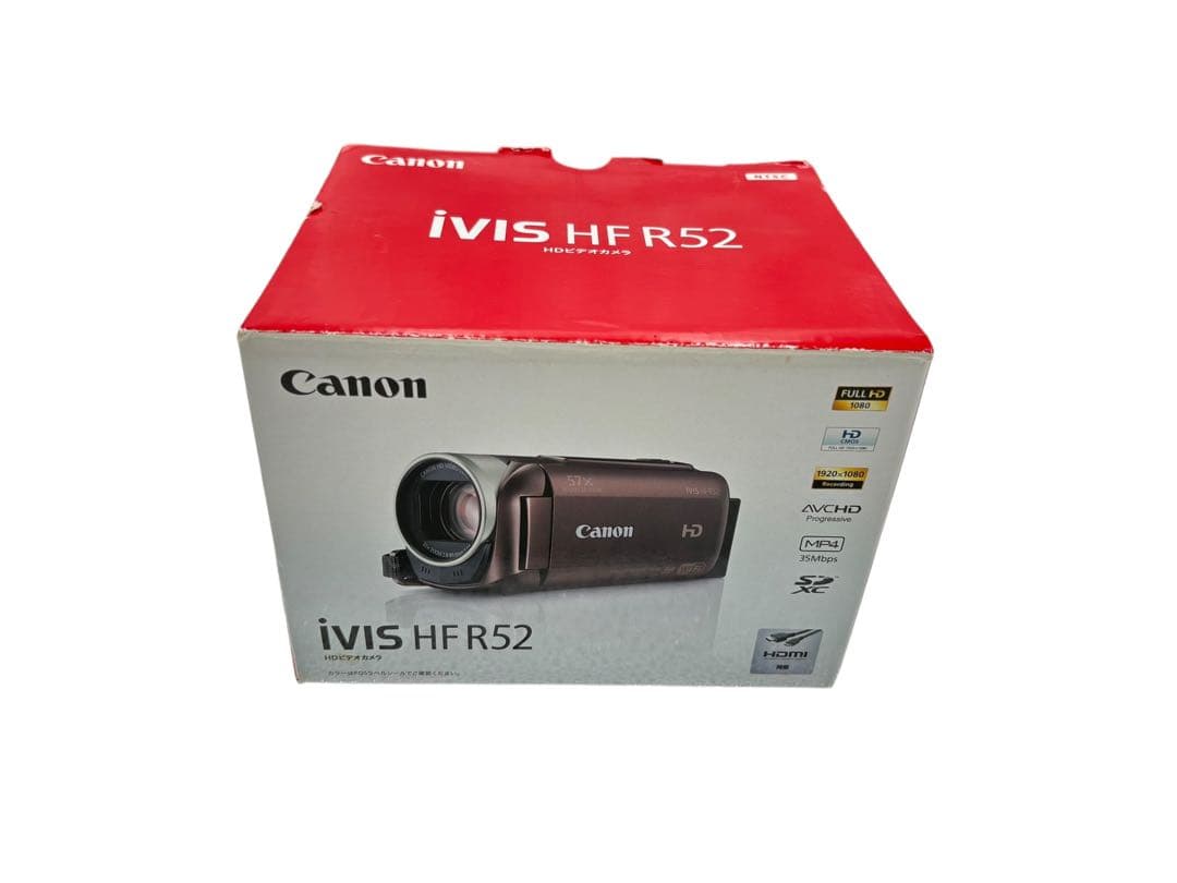 Canon ivis HF R52 ビデオカメラ　キャノン　ビデオカメラ レッド