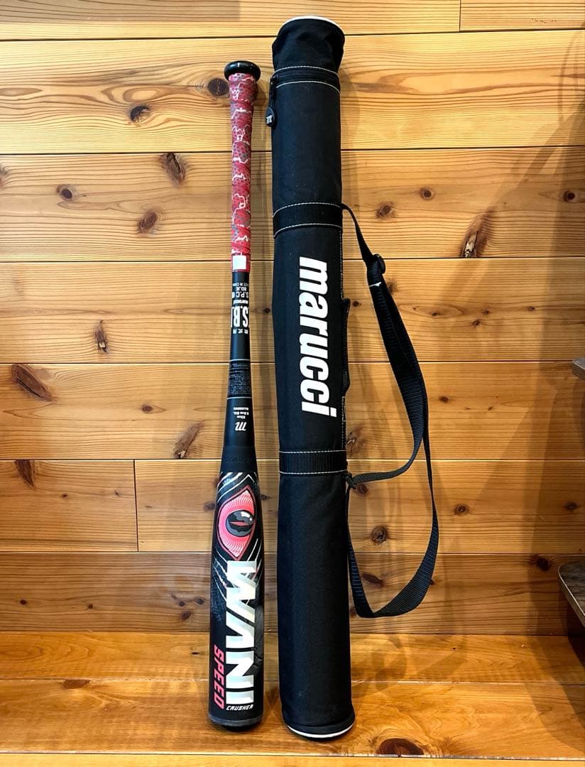 ワニクラッシャースピード　赤ワニ　83cm 700g ケース付き 楽天市場】野球 バット 軟式 大人 marucci マルチ マルッチ ワニ