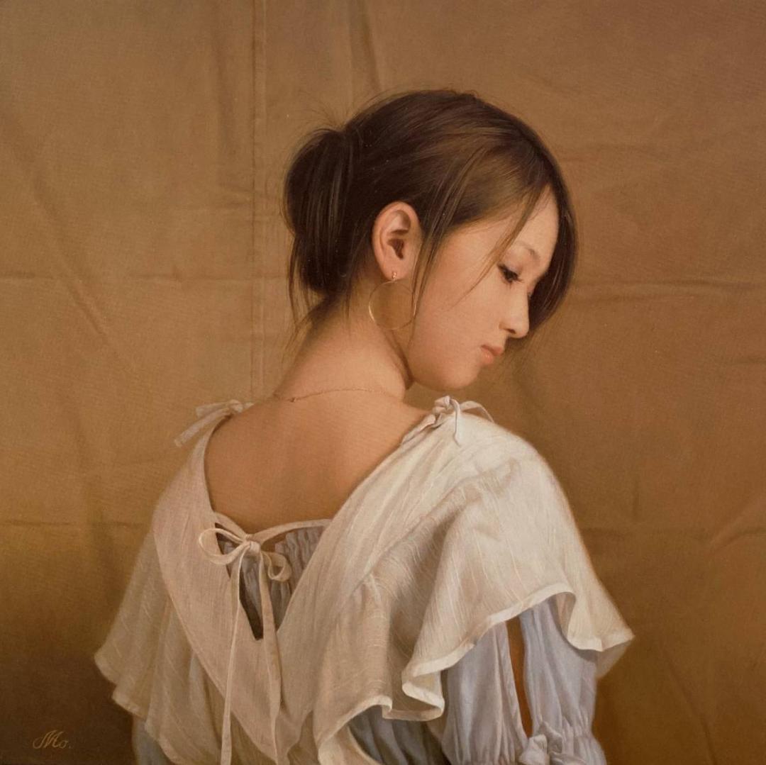 森本草介、【19-初夏】、希少な額装用画集画、新品高級額 額装付、状態