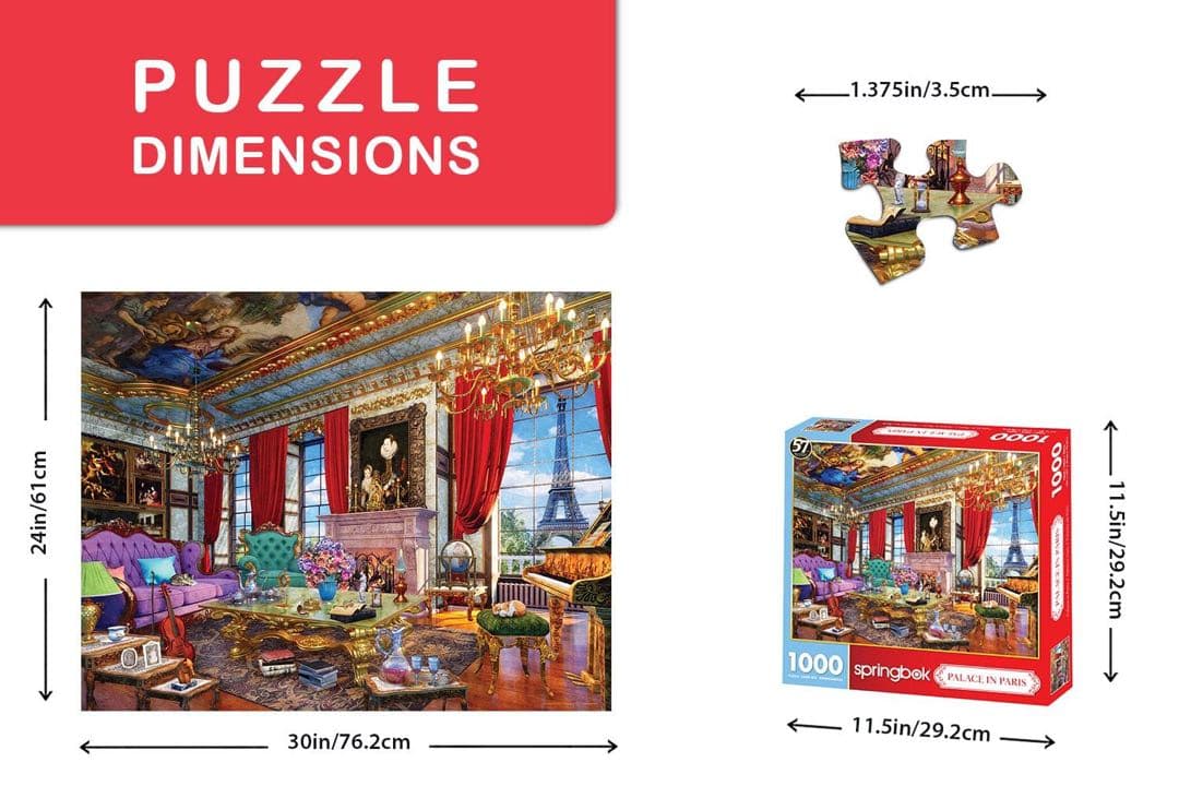 Springbok 1000ピース ジグソーパズル パリの宮殿1000 - メルカリ