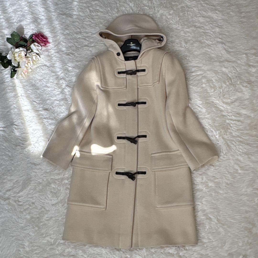 バーバリーロンドン ダッフルコート ヘリンボーン クリーム色 Burberry's Duffel Coat 