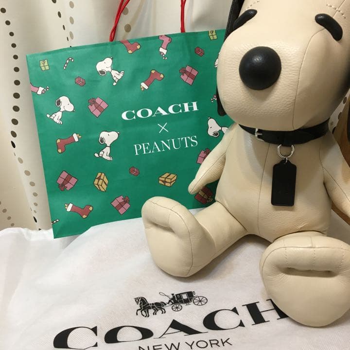 コーチ スヌーピー ぬいぐるみ 未使用 - メルカリ