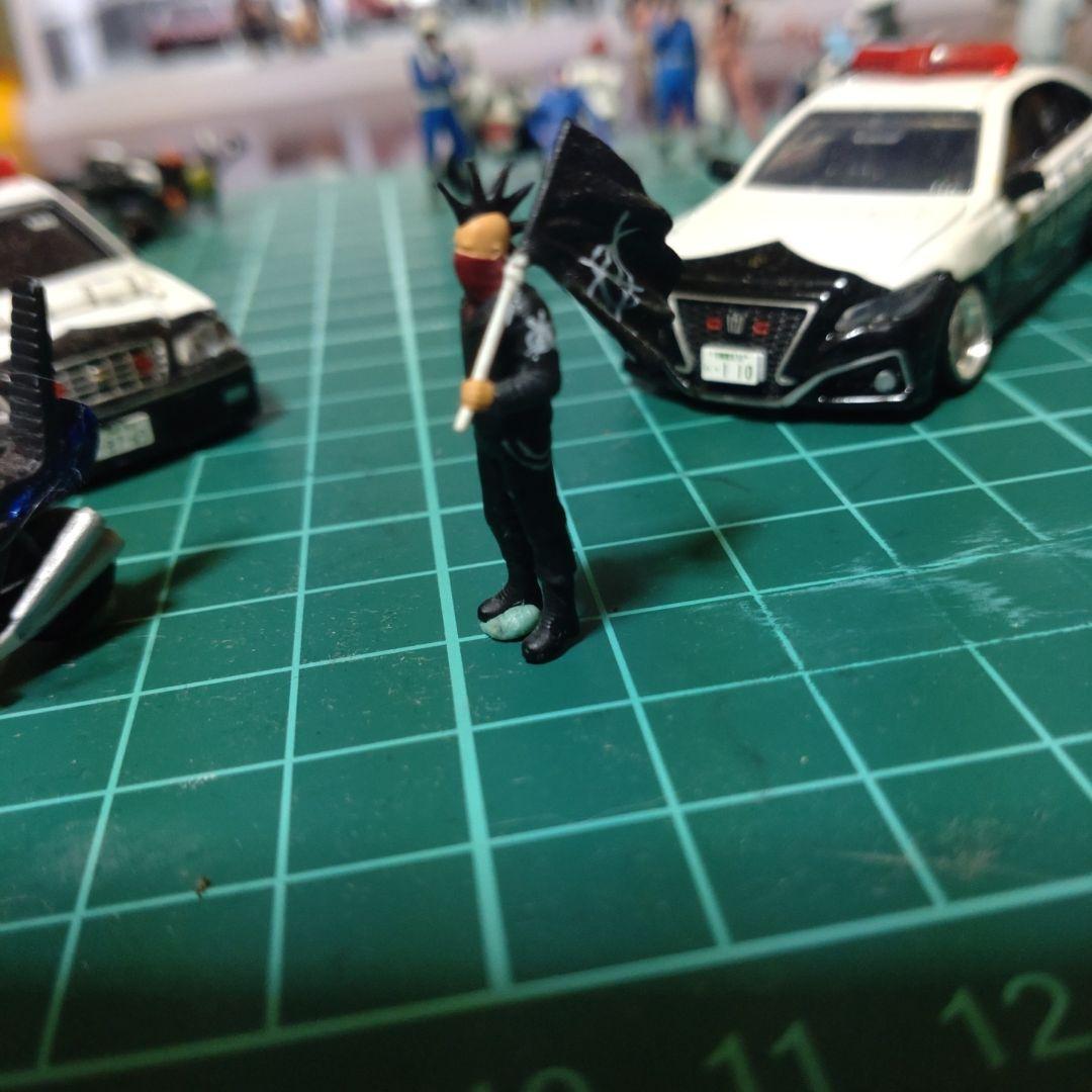 64スケール.精密フィギュア・暴走族バイク・セット - メルカリ
