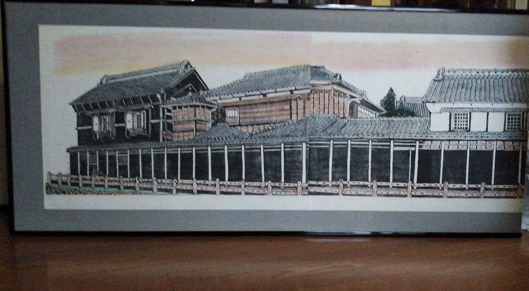 木版画屏風【版画家、原 和雄作品】木版画家・新槐樹社会員・板