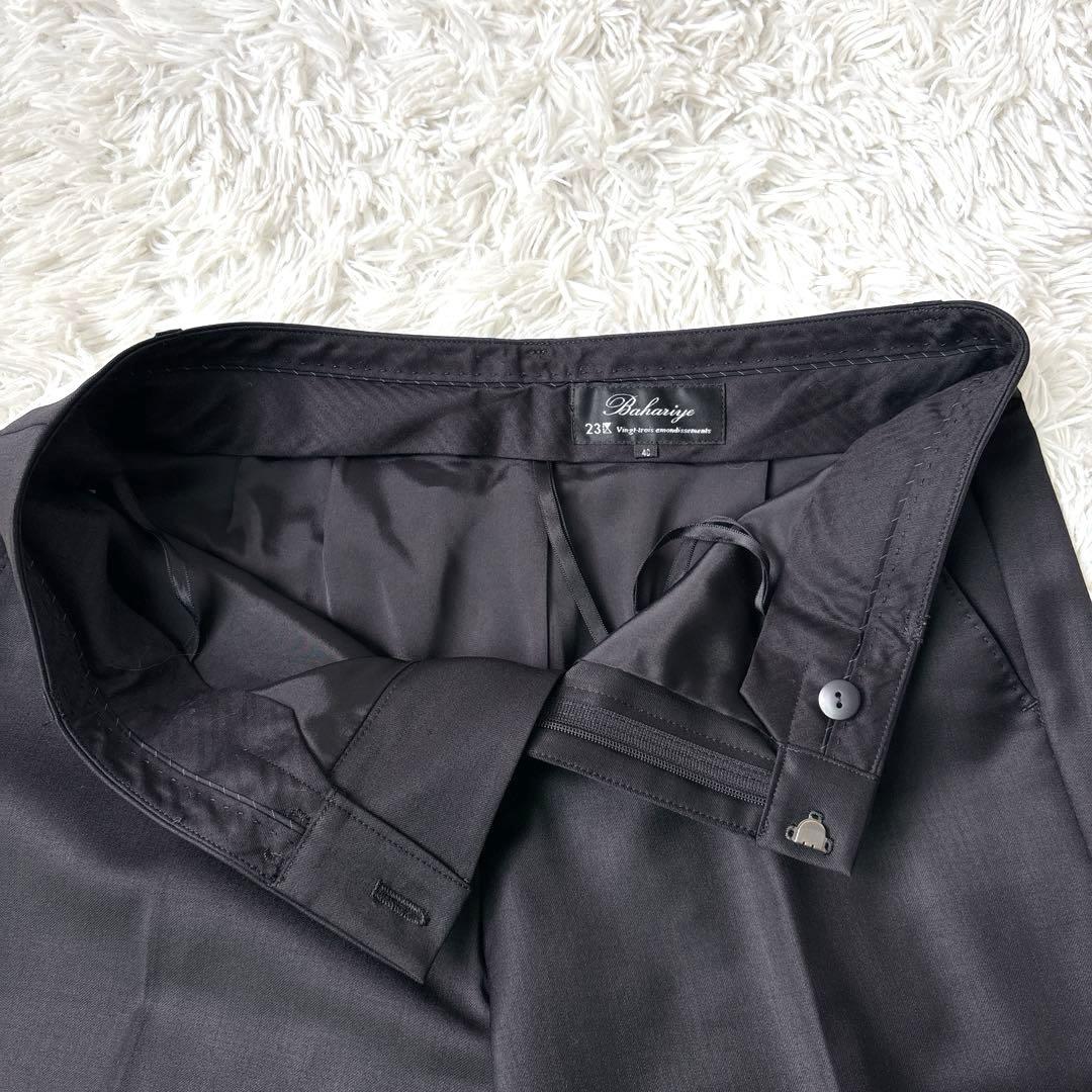 未使用級】23区tessuti bahariye 高級生地 パンツスーツ 黒 - メルカリ