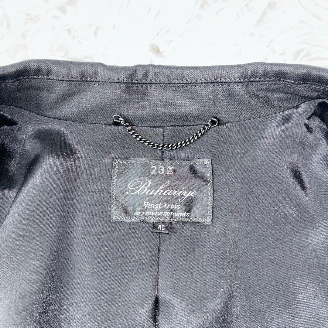 未使用級】23区tessuti bahariye 高級生地 パンツスーツ 黒 - メルカリ