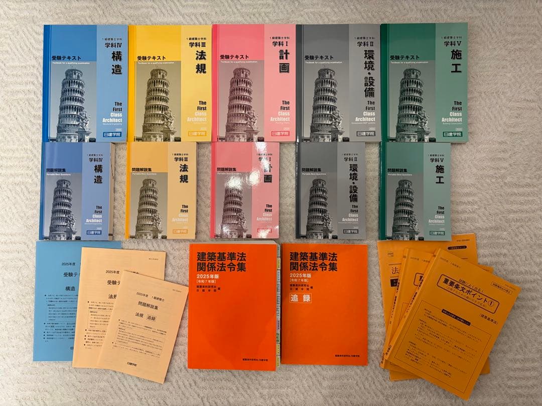 一級建築士2025教材（テキスト・問題集・法令集・法令集線引きガイド・追録） 令和8年版 建築関係法令集 法令編 | 資格試験対策書 | 総合資格学院