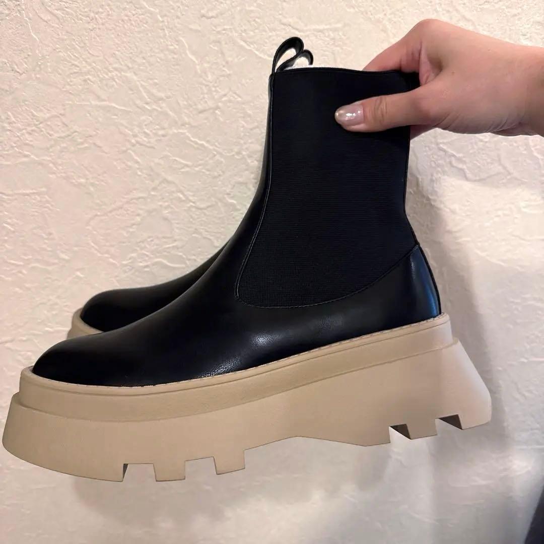 【週末限定値下げ】新品未使用Mould soleサイドゴアショートブーツXL