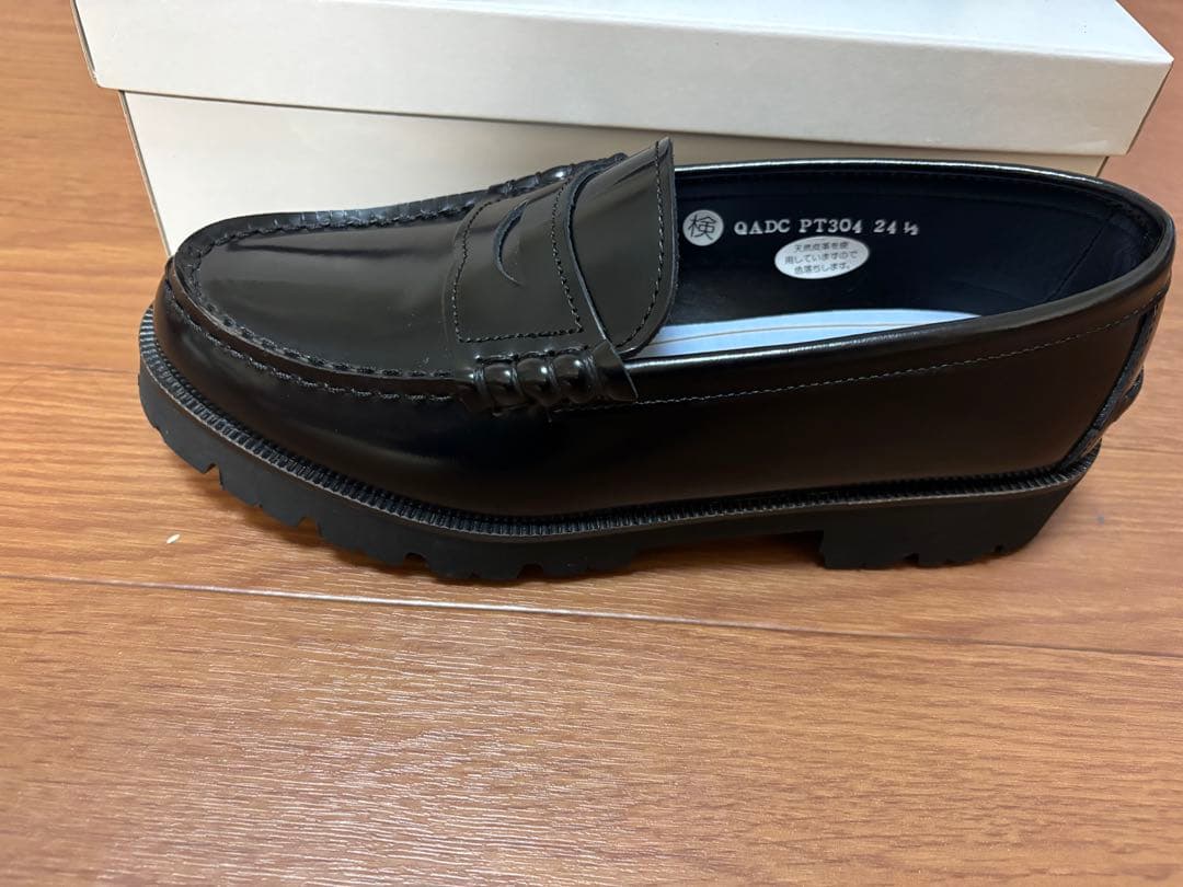 HARUTA×PUBLIC TOKYO トラックソールローファー ブラック 2 - メルカリ