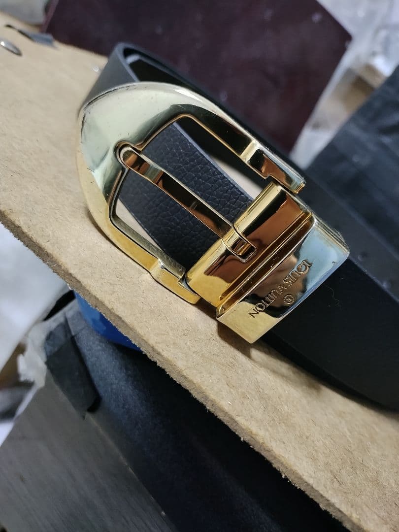 良好品 LOUIS VUITTON ルイ・ヴィトン レザーベルト 高級感あり - メルカリ