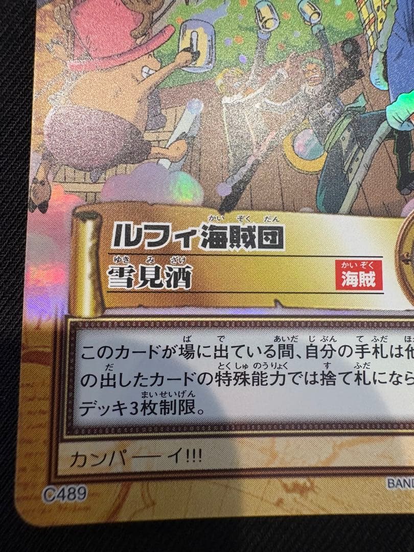 初期 2001年製 C489 雪見酒 ワンピース ハイパーバトル ルフィ海賊団