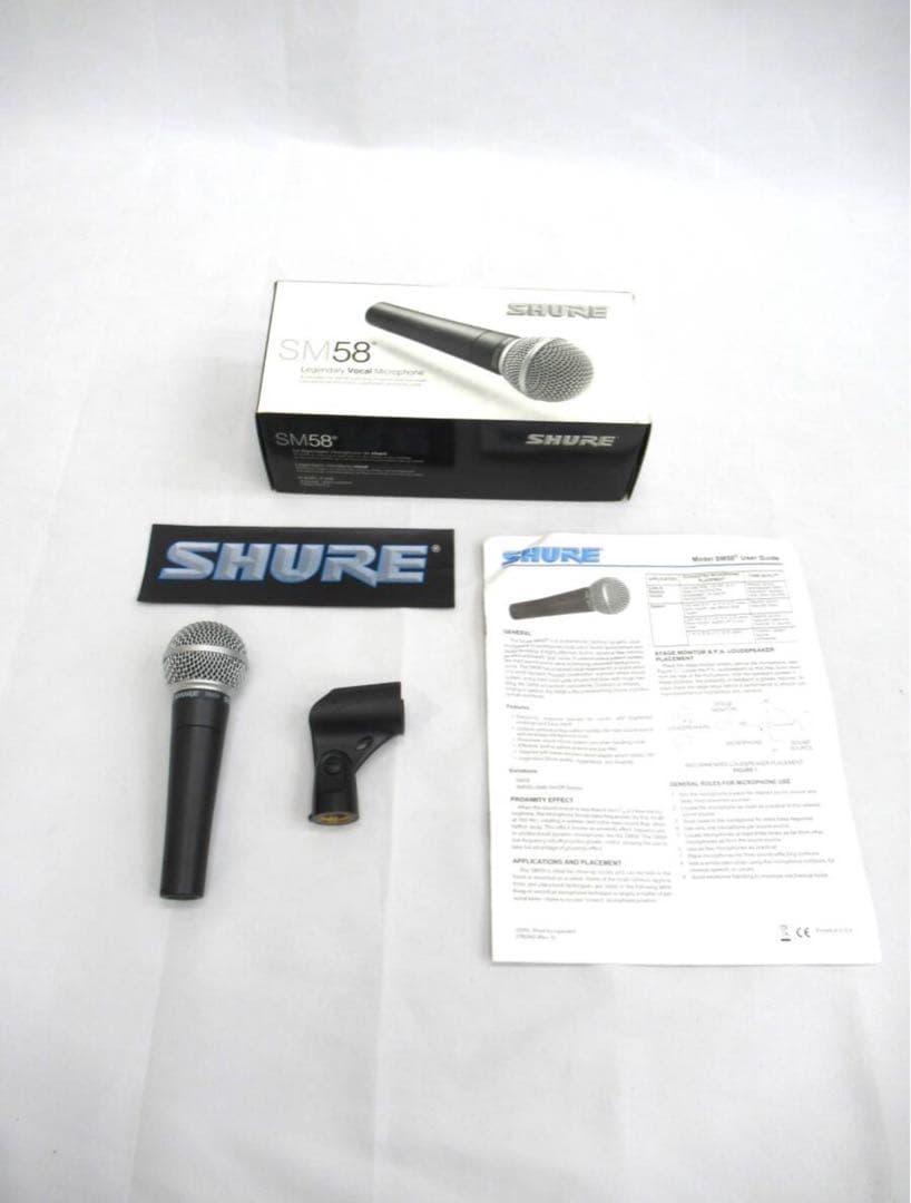 SHURE SM58 マイク 本体と付属品