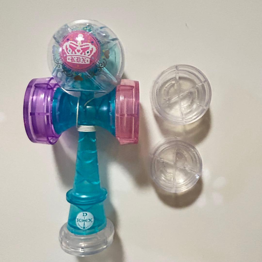 KDX ケンダマクロス 極 ジュエルナブルー ピンク 透明 けん玉 - メルカリ