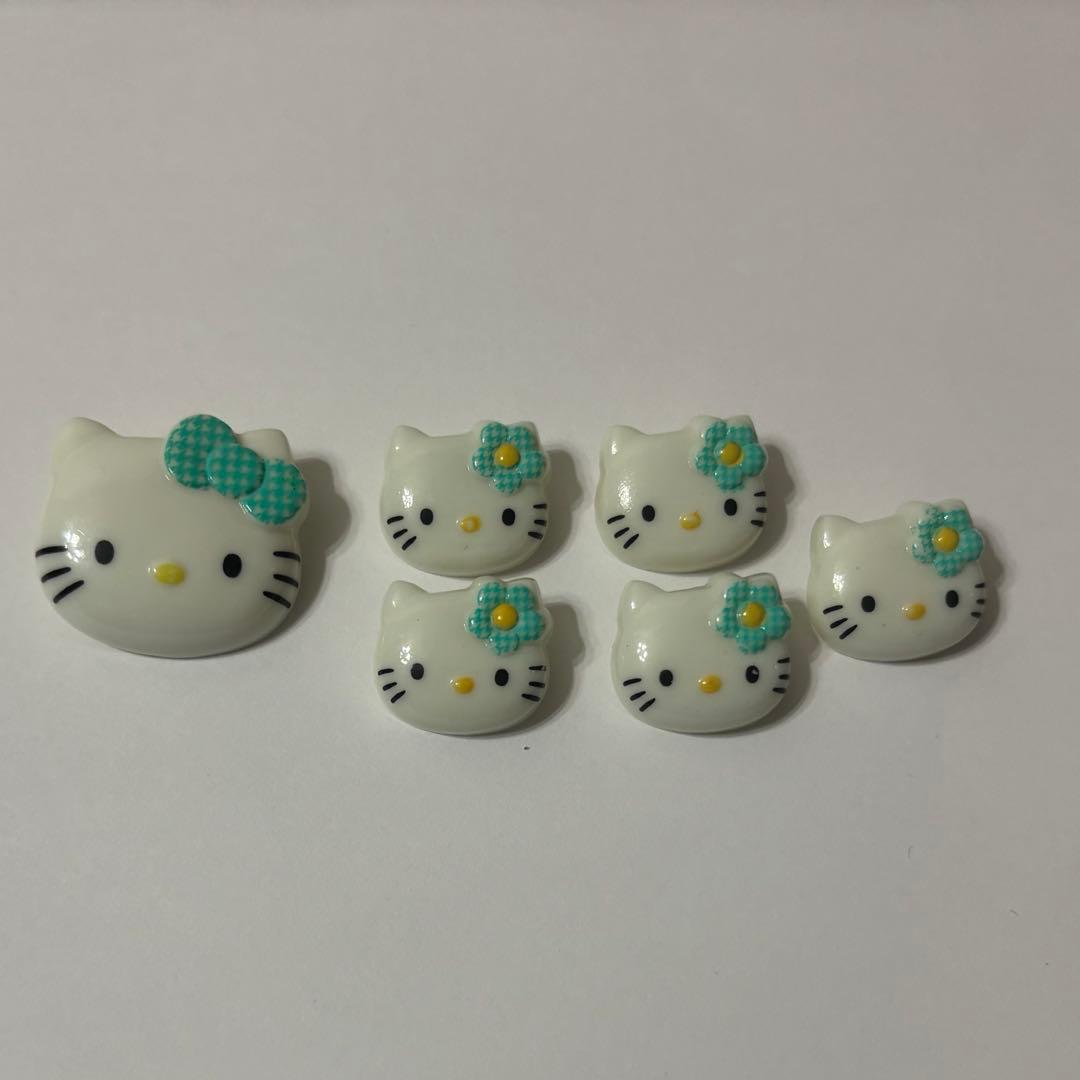 平成レトロキティボタン1998年製6個セット - メルカリ