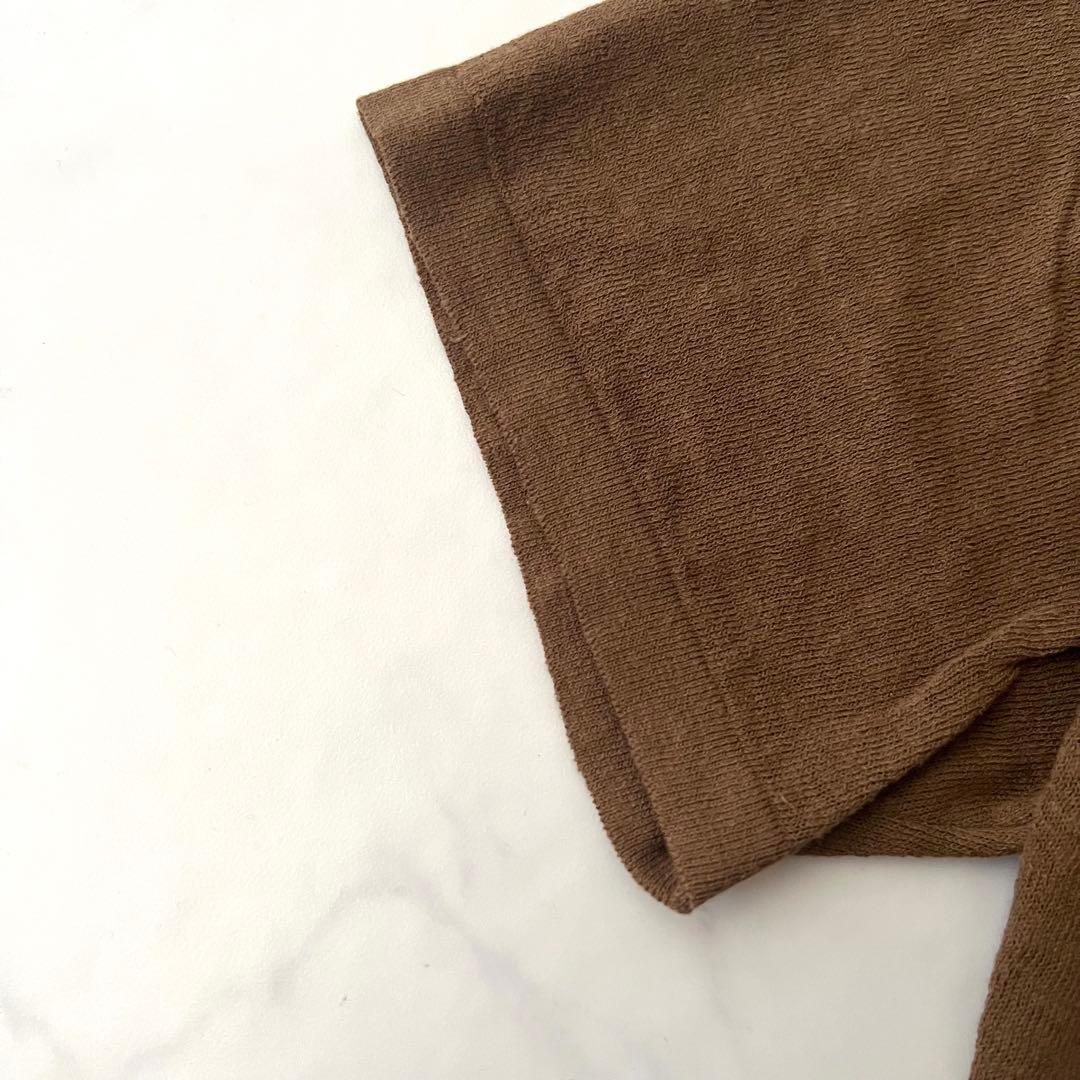 ATON RECYCLED FRESCA ポロ ニット ブラウン 半袖 24年製 - メルカリ