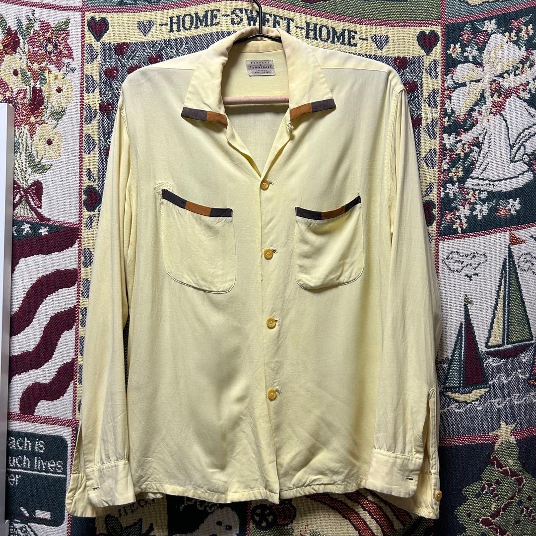 る*る様 50～60s レーヨンシャツPENNEY'S TOWNCRAFT