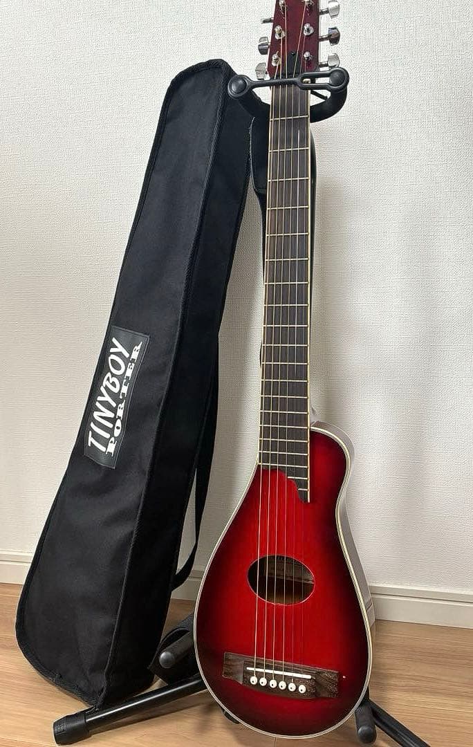 中古美品 TINY BOY TT-40 TR トラベルギター 専用カバー付き - メルカリ