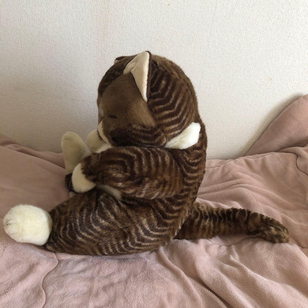 オリエンタルトーイ ジョリーマンマ 特大 眠り猫ぬいぐるみ 紙タグ有