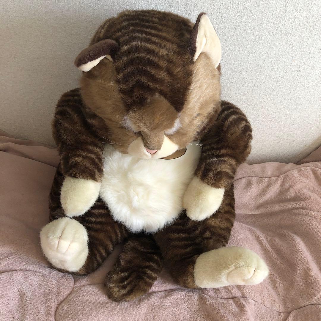 オリエンタルトーイ ジョリーマンマ 特大 眠り猫ぬいぐるみ 紙タグ有