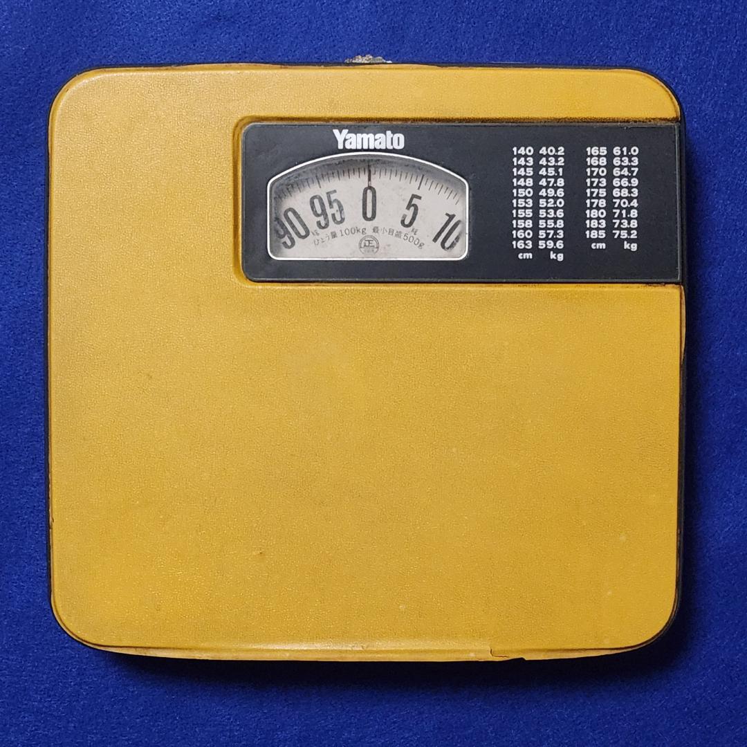 クロネコヤマトの色 体重計 昭和 レトロ 当時物 電池不要 Yamato
