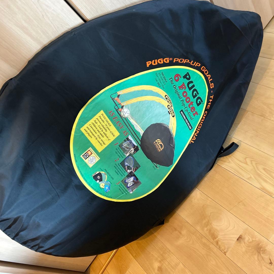 パグPUGG 6フィート ポップアップサッカーゴール幅183cm折りたたみ式