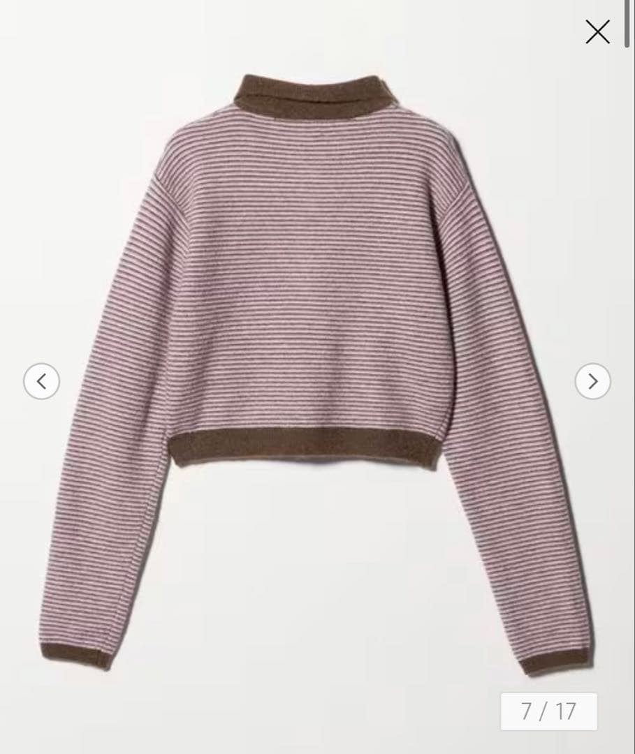 新品タグ付き アルパカウールナイロン ポロニット - メルカリ