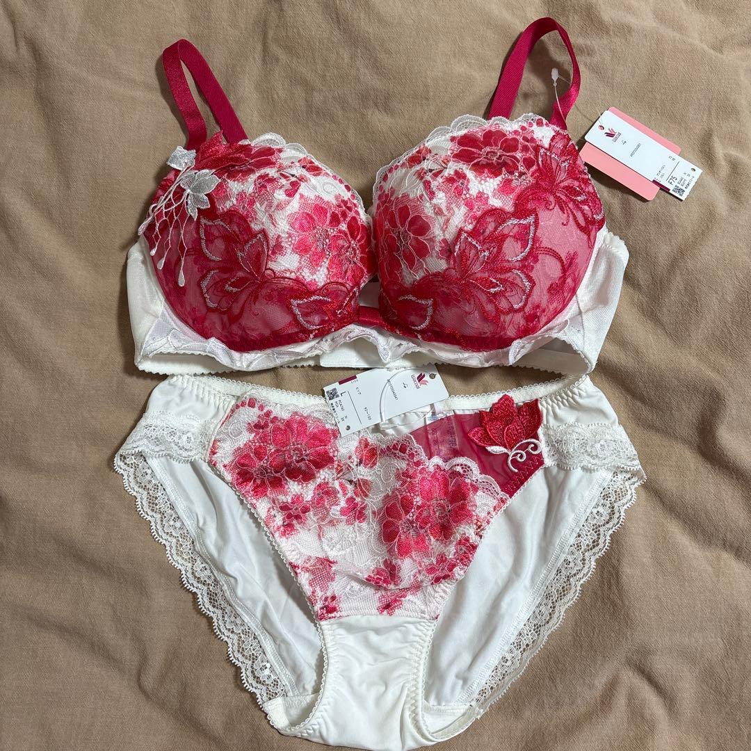 ワコール ルジェ ブラジャー F75 ショーツ L セットアップ - メルカリ