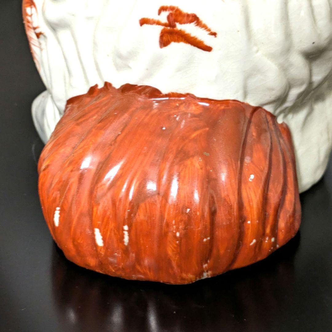 スタッフォードシャードッグ 褐色の毛並 犬の置物 イギリス 英国