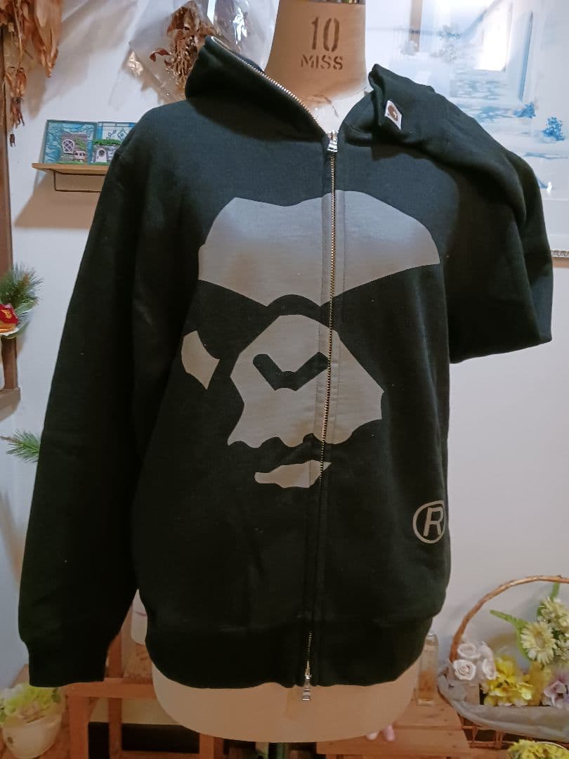 激レア 新品⭐A BATHING APE エイプ フルジップパーカ⭐ブラック/M