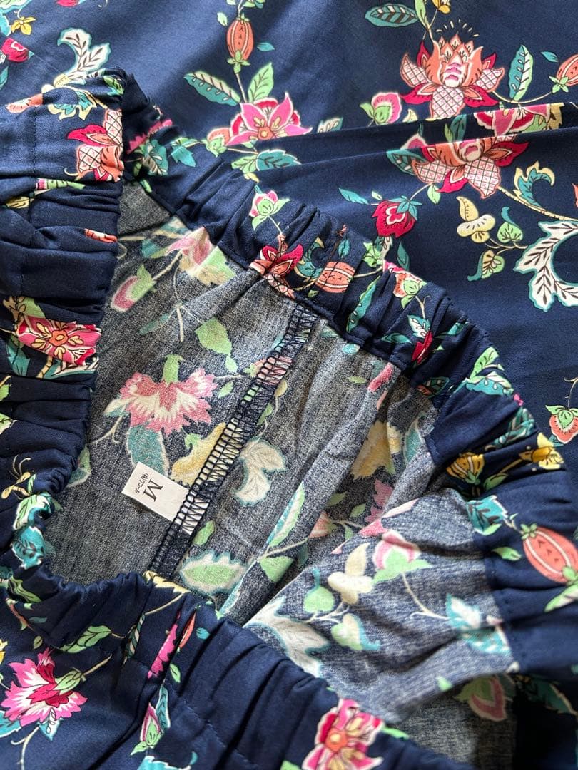 Mサイズワコールミントン☆ハドンホール柄パジャマ 新品タグ付き 襟