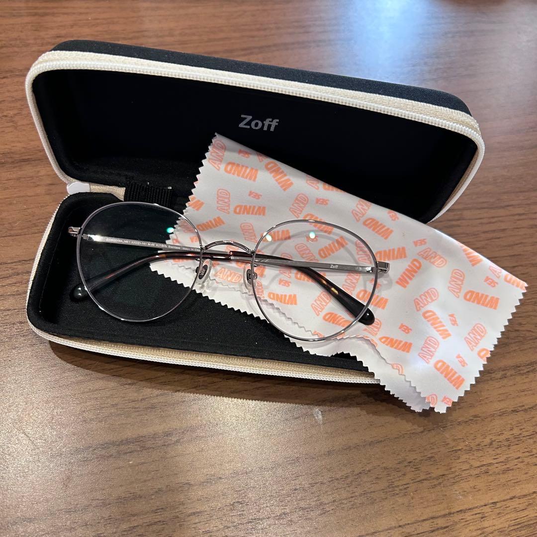 ボストン型クリアレンズサングラス Zoff×WIND AND SEA