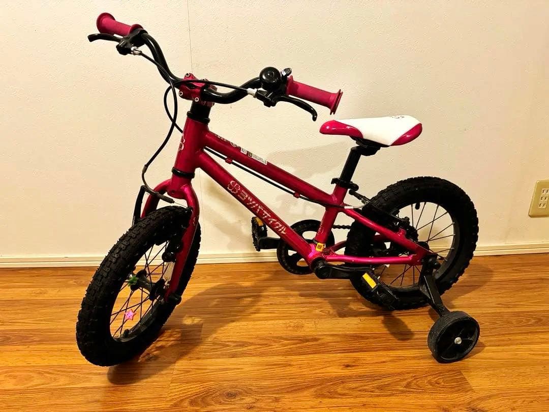 ⭐︎ヨツバサイクル YOTSUBA 14インチ ピンク 補助輪付き⭐︎引取り歓迎