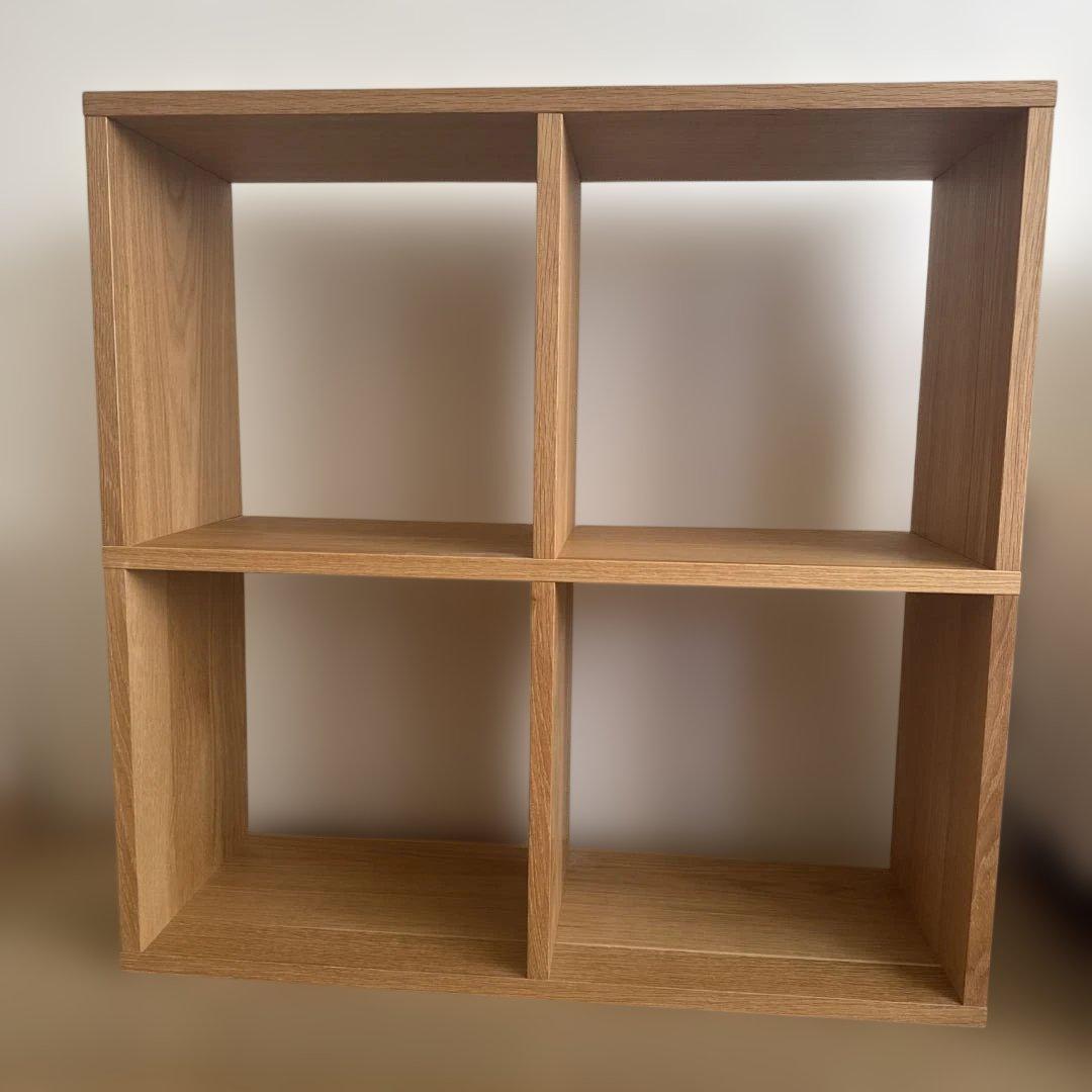 無印良品 スタッキングシェルフ 2×2 オーク