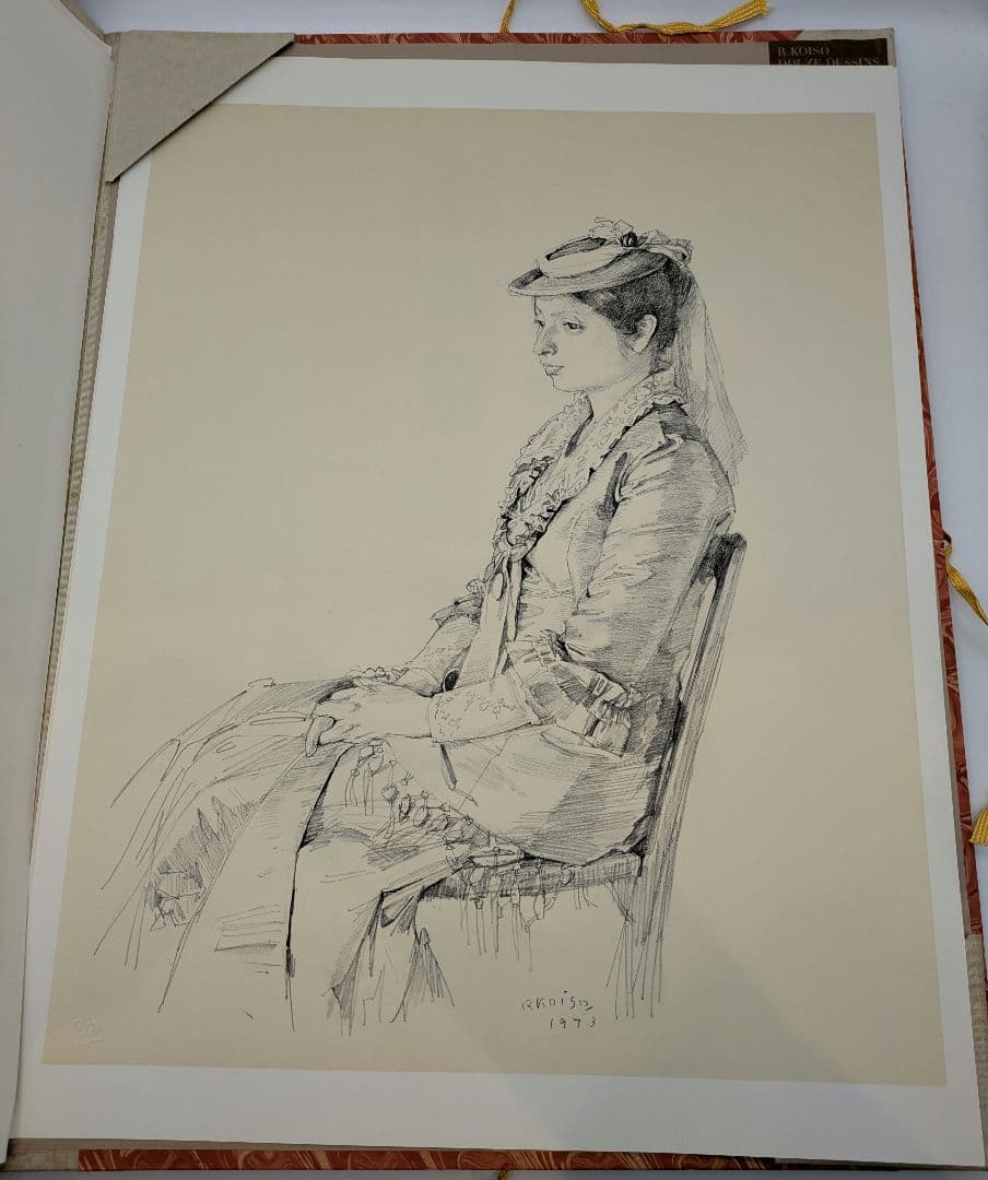 ツ*ル様 小磯良平 画集 パステル素描12葉 求龍堂 一部欠品アリ 定価2万