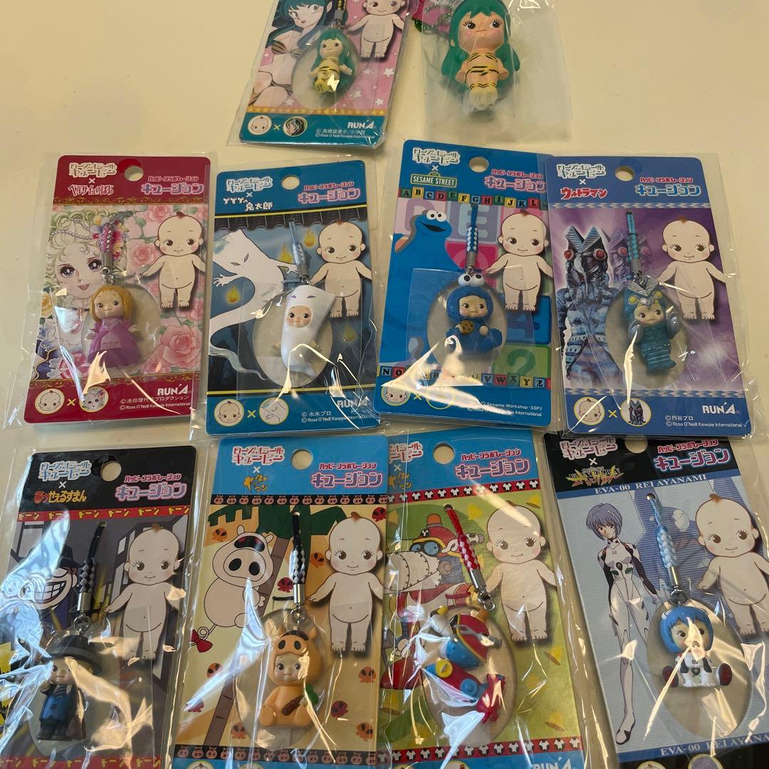 キューピー　キュージョン　アニメキャラクター フィギュアストラップ 10個セット