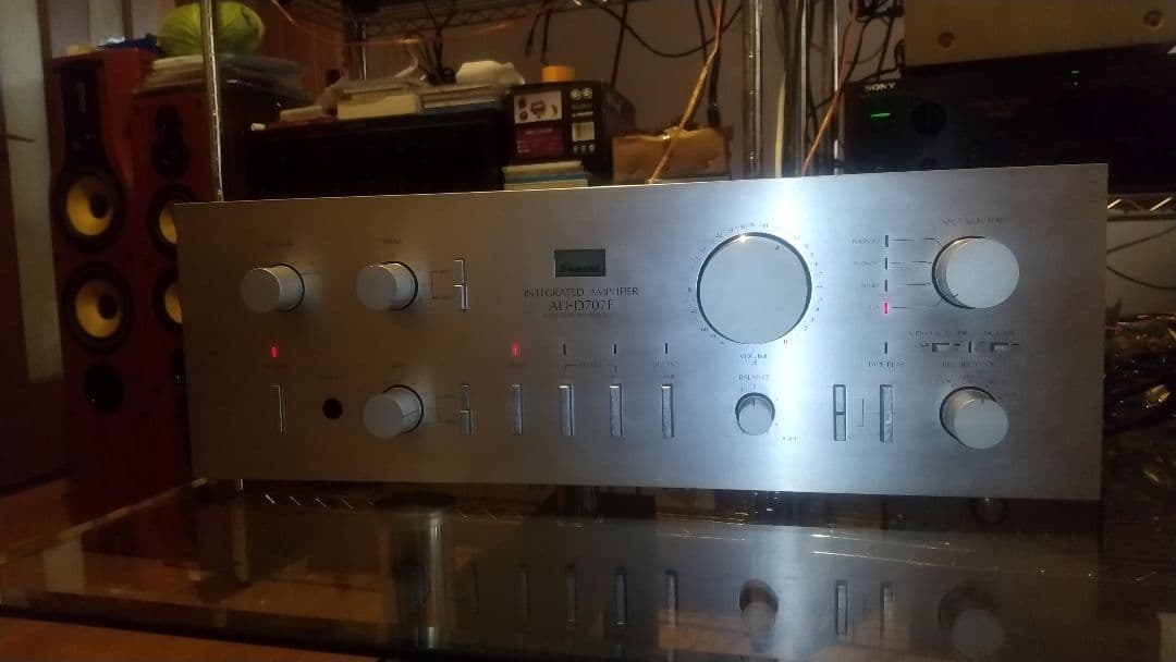 SANSUI AU-D707F ステレオプリメインアンプ メンテナンス施工済み Sansui AU-D707F Extra rebuild restoration recap service kit repair