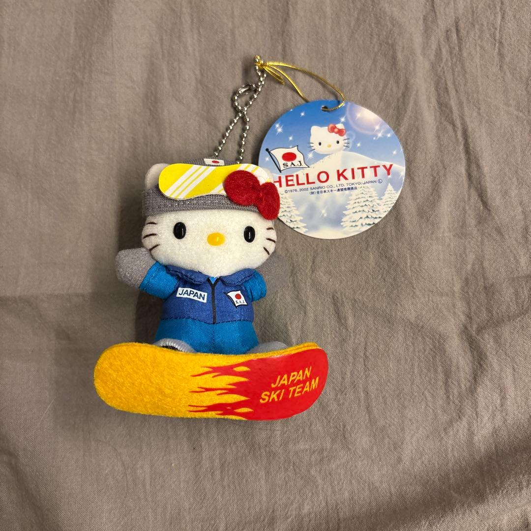 キティちゃん　スノーボード　日本代表　マスコットキーホルダー　新品未使用