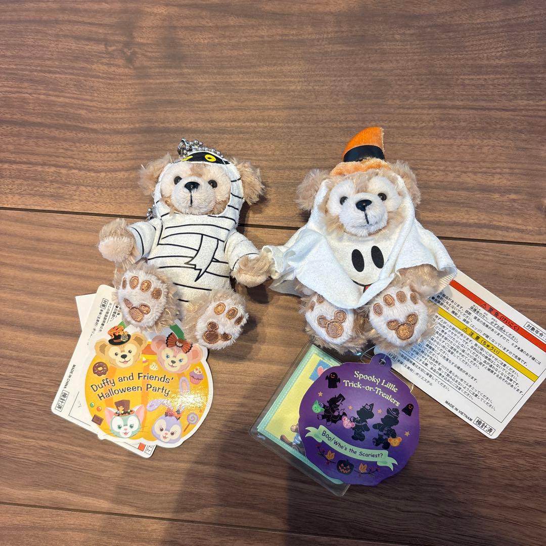 ダッフィー ディズニーシー ハロウィン おばけ ぬいぐるみストラップ