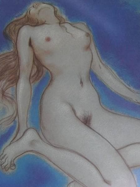 古沢　岩美、デッサン　Ｓ、希少な額装用画集より、新品額装付、状態良好