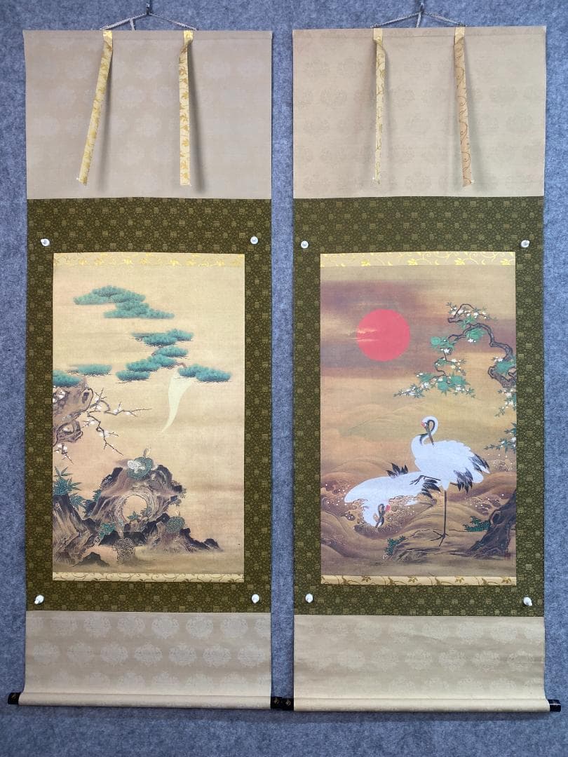 狩野房信【複製】鶴亀図 双幅 美品 共箱 二重箱 山下狩野の最後の当主 掛軸 2026年最新】Yahoo!オークション -狩野(美術品)の中古品・新品・未使用