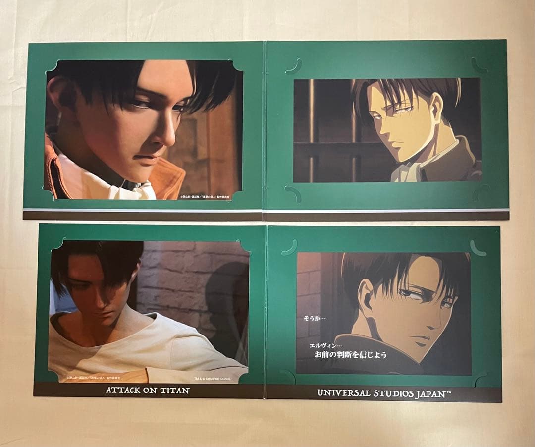 進撃の巨人 USJ リヴァイ クロノイド フォトフレーム&ブロマイド 進撃の巨人・ザ・リアル」より、リヴァイのクロノイド。 [画像