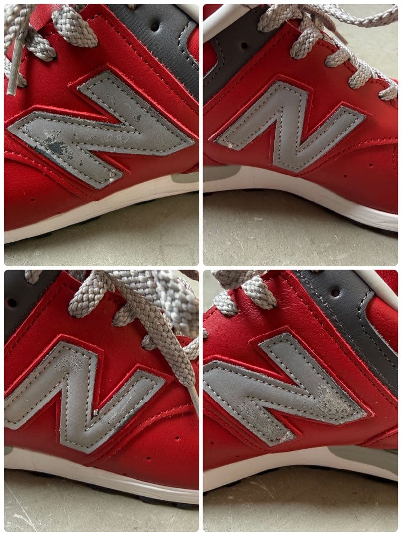 ニューバランス M576RED レッド 27.0cm US9 本革 イギリス製