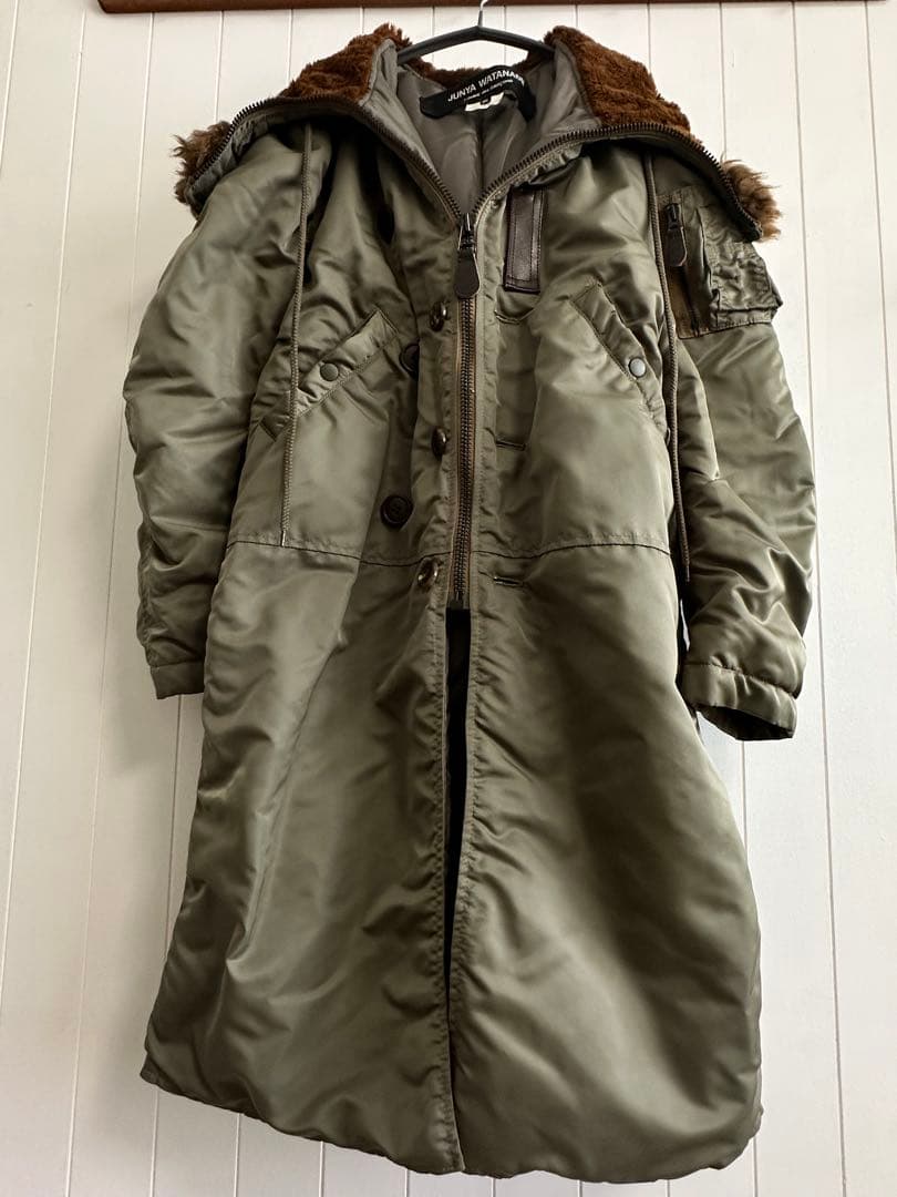 m-069 解体再構築　N-3B ジュンヤワタナベ　モッズコートカーキギャルソン ジュンヤワタナベ コムデギャルソンJUNYA WATANABE COMME des GARCONS